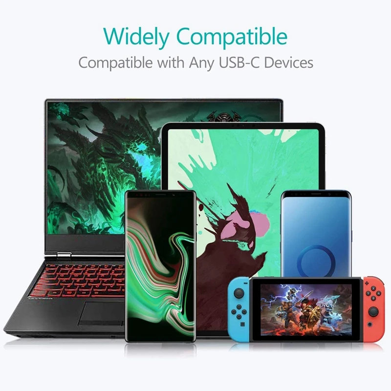 Адаптер USB C to Slim Tip Square 45 Вт преобразует зарядное устройство в Type для Lenovo Thinkpad Samsung