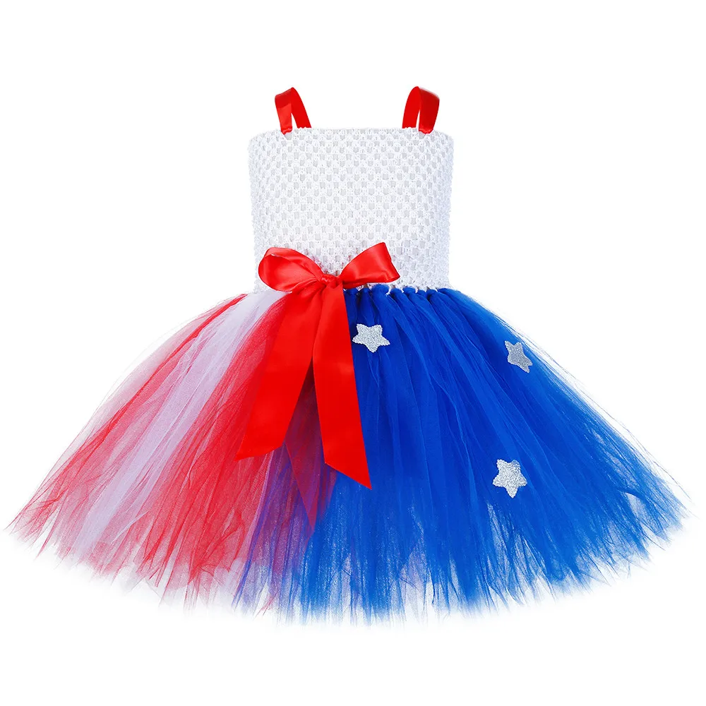 Чудо-платье-пачка для девочек костюм супергероя Хэллоуина вечеринки Дня