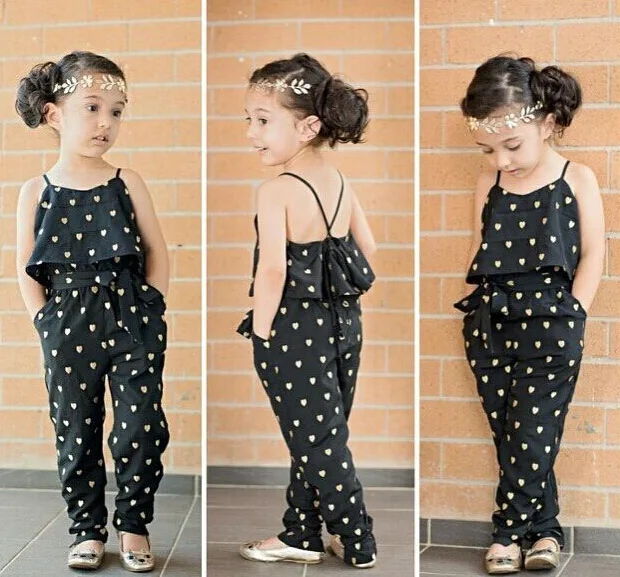 

Pretty Fashion Toddler Kids Girls Sleeveless Pants Backless Jumpsuit Baby Girls Overralls Outfit Clothes 2-7Y Hot Sale
