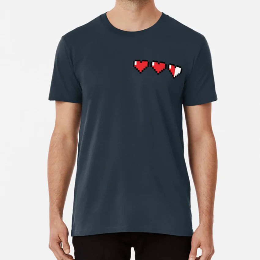 Футболка 8Bit Heart Legend of Zelda 8bit retro heart hearts legend zelda link|Мужские футболки| |