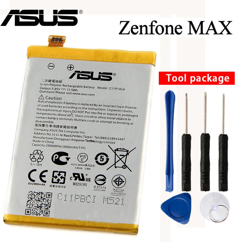 Оригинальный аккумулятор C11P1424 для Asus ZenFone 2 Z008D ZE551ML ZE550ML Z00AD ZenFone2 5 дюйма 3000