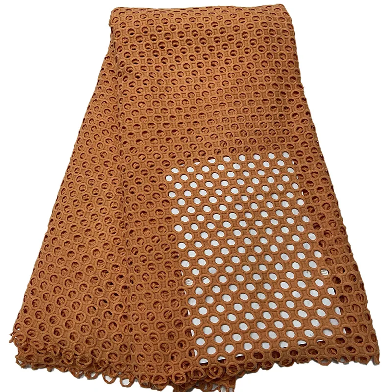 

Cord lace fabric elegant circle holes with stones water soluble chemical lace ARW33 good quality African Guipure Lace Fabric