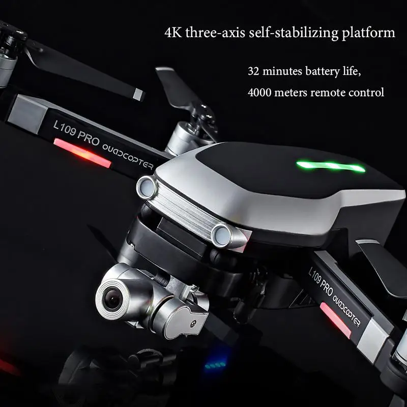 l109prol109 дрон с gps 4k квадрокоптер меха