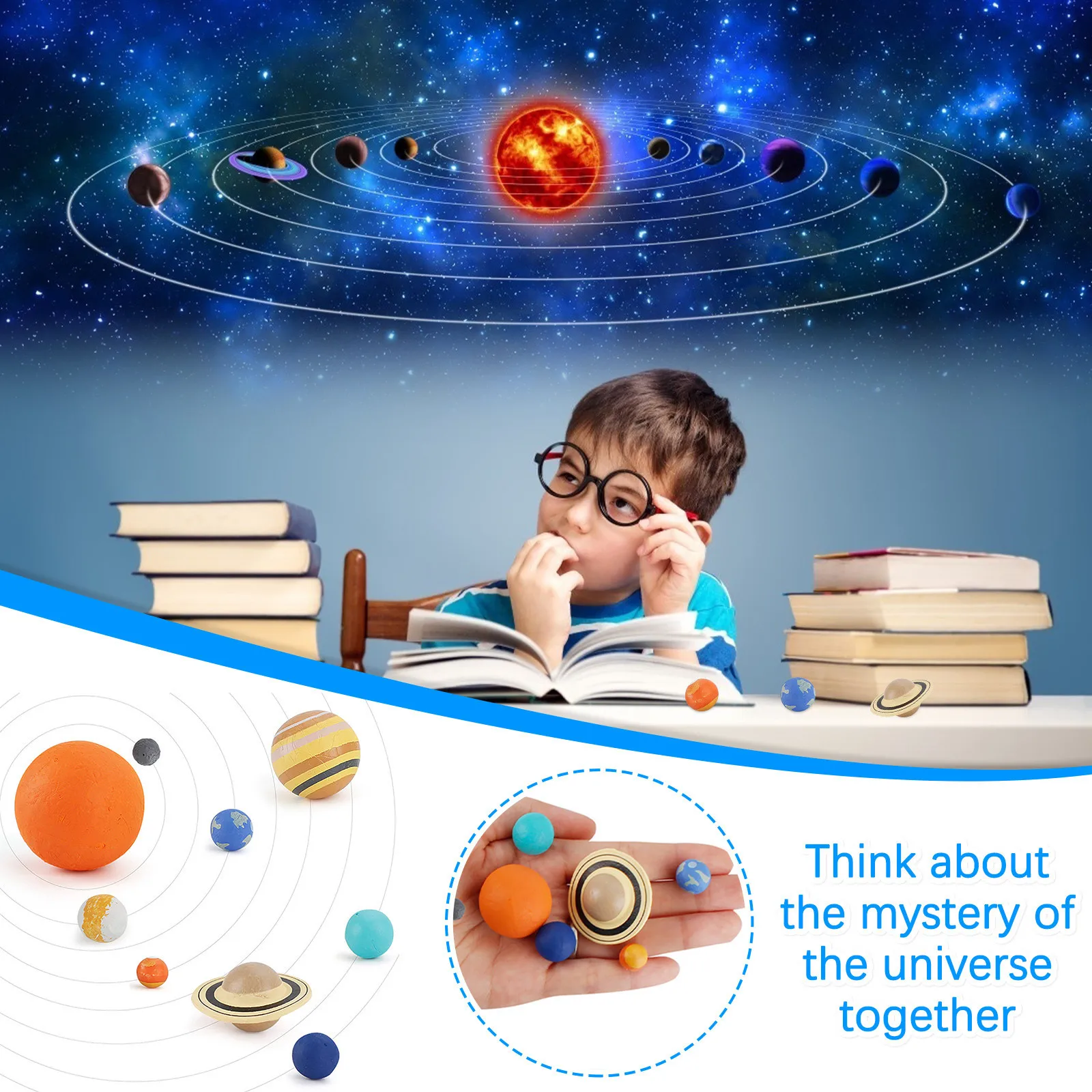 

Simulation The Solar System 9pc Plastic Cosmic Planet System Universe Model Figures Teaching Materials Science Educational Toys