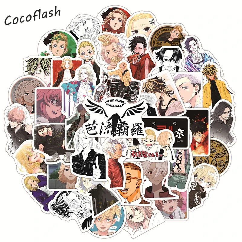 10/50pcs/pack Cartoon Anime Tokyo Revengers Mixed Graffiti Stickers For Diy Laptop Skateboard Luggage Phone Case Gift Helmet