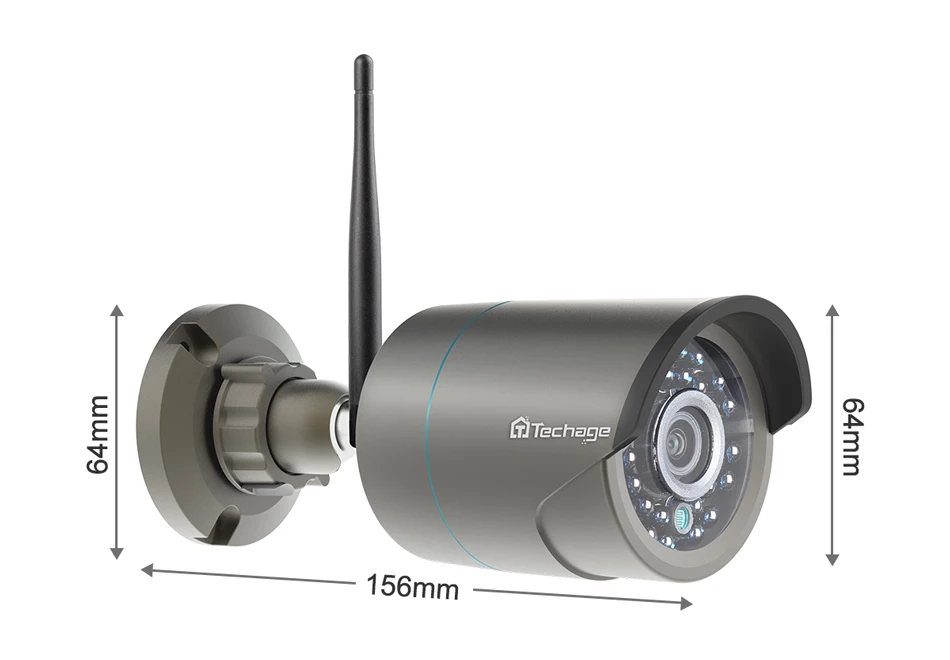 Techage 1080P Беспроводная камера Аудио Водонепроницаемая камера безопасности WiFi для Techage Беспроводная система видеонаблюдения комплекты IP Pro приложение Удаленный просмотр