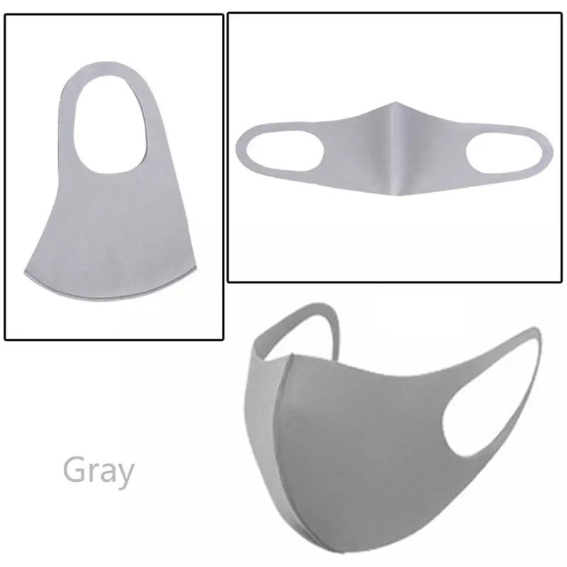 

3Pc Kids Adult Waterproof Cloth Mouth Mask 3D Reusable Breathable Anti Pollution Face Cover Shields Elastic Earloop Mouth-Muffle