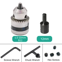 b12 1 5 10mm drill chuck adapter convert drill bit clamp handle drill clamp drill bit diy hand electric drill tool parts