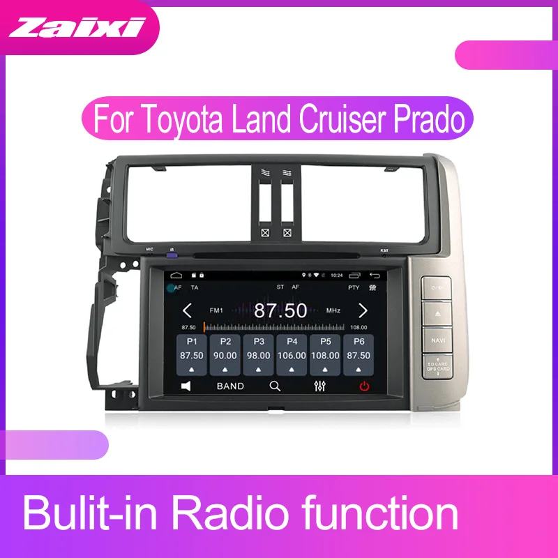 Для Toyota Land Cruiser Prado LC150 2010 2013 автомобильные аксессуары Android GPS Навигация DVD