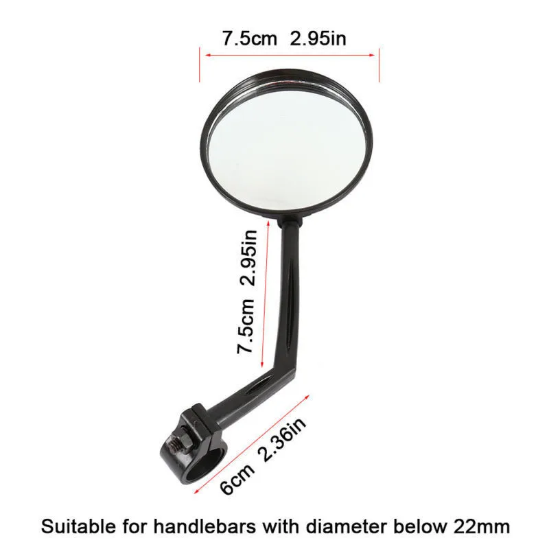 360 grad rotation fahrrad rückspiegel mtb bike lenker universal einstellbare radfahren konvex rückspiegel zubehör free global shipping