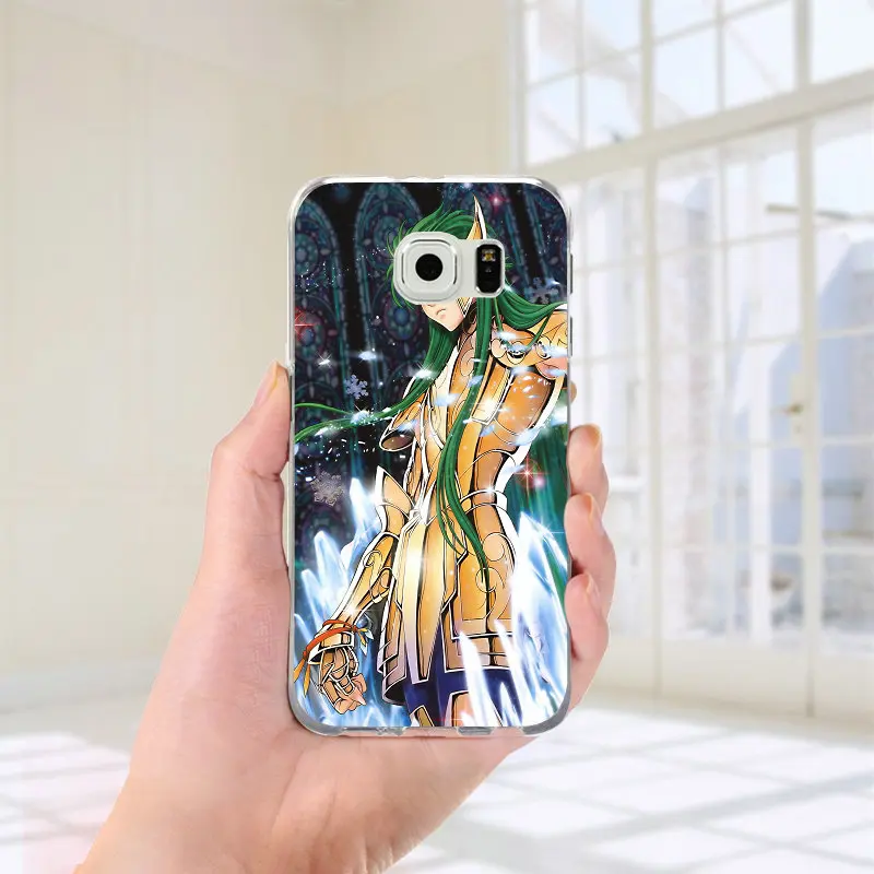 Cartoon Saint Seiya Soft Anti-knock Phone Case for Samsung Galaxy S2 S3 S4 S5 Mini S6 S7 S8 S9 S10 Edge Plus Lite Note 8 9 | Мобильные