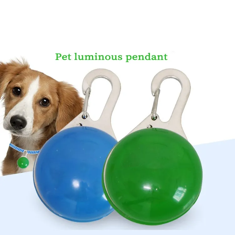 Dog Cat Collar Pendant LED Flashlight Night Safety Pet Collar Accessories Luminous Bright Decoration Collars For Dogs