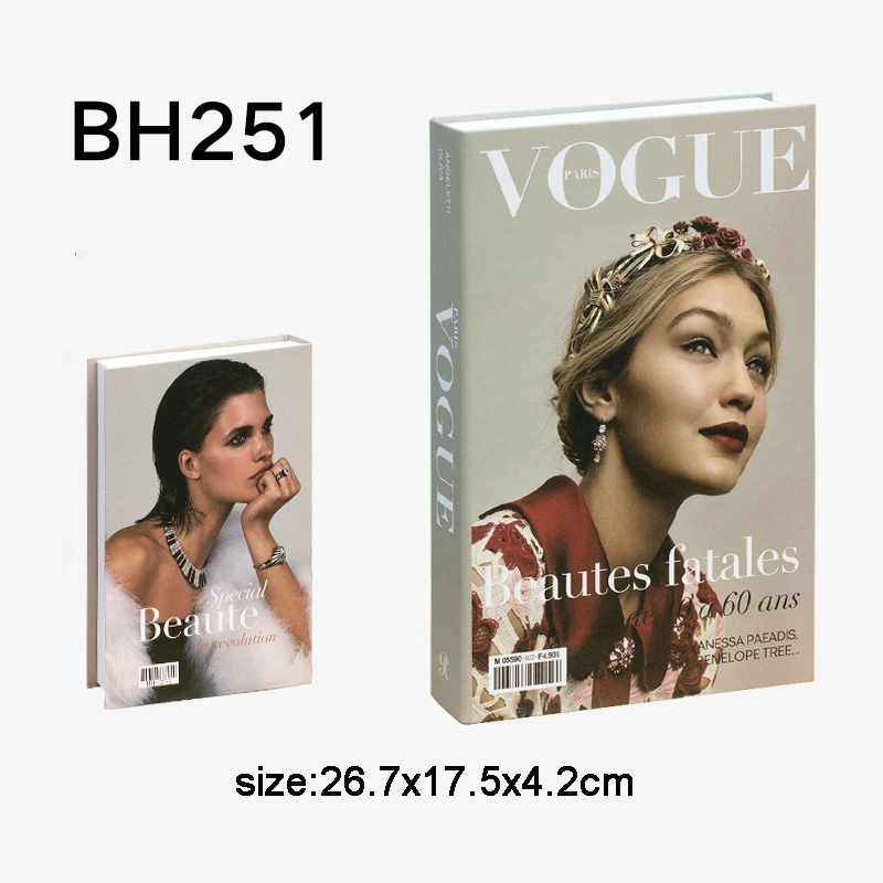 

Fake Book Decoration Creative Fashion Brand Decorative Book Cafe luxury Decoration Hotel Simulation Book Model Club Home Decor