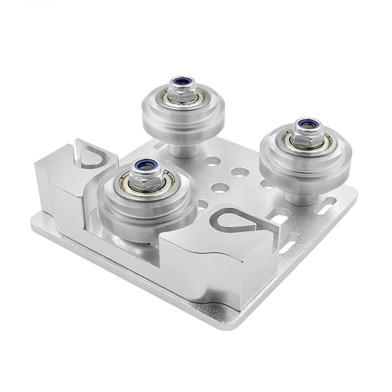 

V-слот козловая пластина с тремя колесами Пряжка шкив для 3D-принтера Tronxy X3