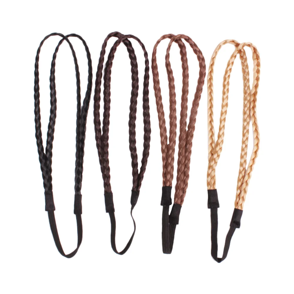 Ободок для волос двухслойный Плетеный 6 шт.|Мужские повязки| |