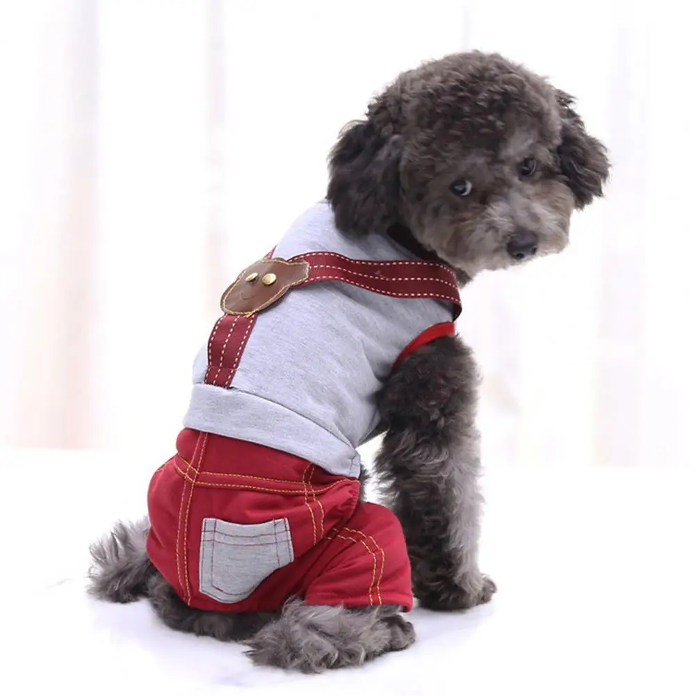 

50% Hot Sales!!! Pet Bodysuit Round Neck Four-legged Cotton Comfortable Puppy Jumpsuit for Daily Life