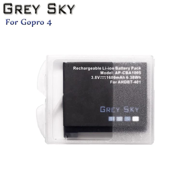 4 шт. 1680 мА/ч, AHDBT-401 Батарея для экшн-Камеры Gopro Hero 4 Батарея AHDBT401 экшн-камеры go pro 4+ светодиодный 3-Порты и разъёмы USB Зарядное устройство для GoPro Hero4 HERO4 Камера