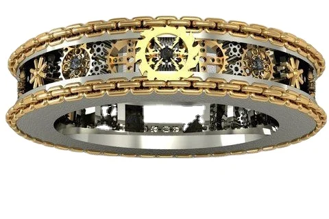 Новинка резная Экипировка ручной работы цвет под старину серебро унисекс |