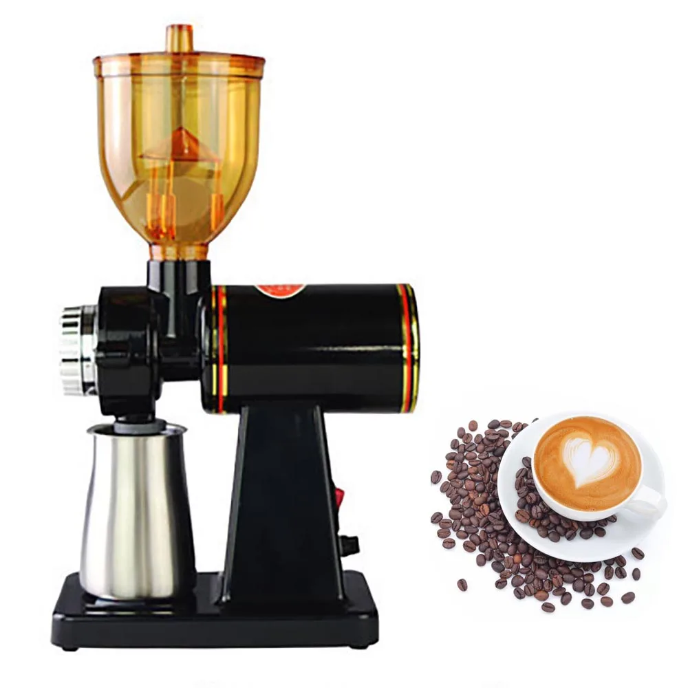 

Automatic Coffee Bean Grinder Beans Anti-jump Stainless Steel Cup Household Small Commercial Grinder 8 Levels of Thickness