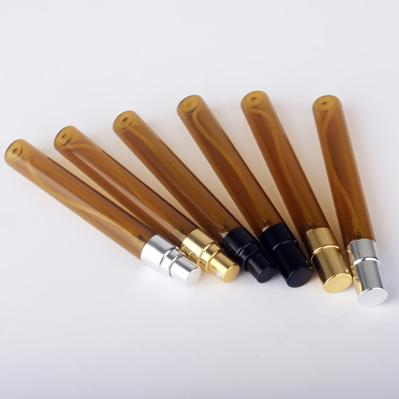 100Pieces/Lot 10ml Perfume Bottle Empty Spray Amber Atomizer perfume Cosmetic Container Travel | Красота и здоровье