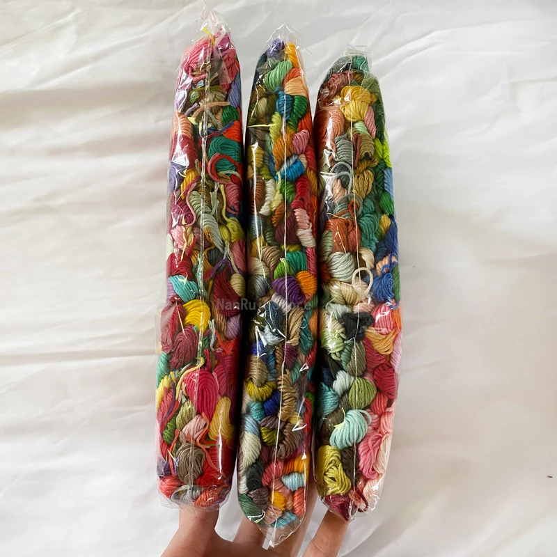 Шелковые нитки для вышивки сделай сам нить Аналогичная DMC разных цветов
