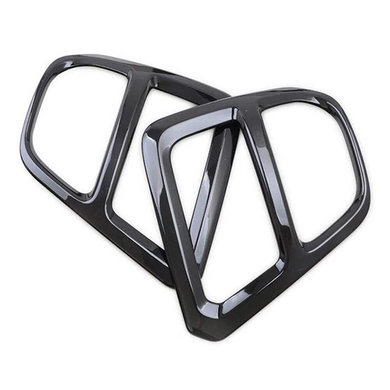 Глянцевый черный Передний противотуманный светильник накладка на лампу