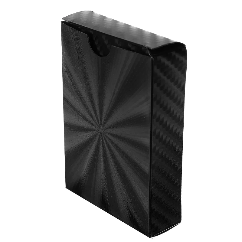 

3 Style Black Waterproof Poker Set Deck Durable Foil Playing Cards Board Game Magic Box-packed Playing Cards