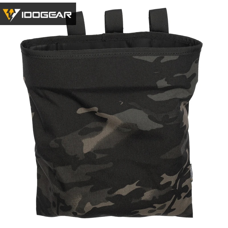 MultiCam Black IDOGEAR MOLLE Magazine Dump Pouch Тактический Магнитный Drop Pouch Recycling Bag сумка для хранения 3550 - Цвет: MultiCam Black