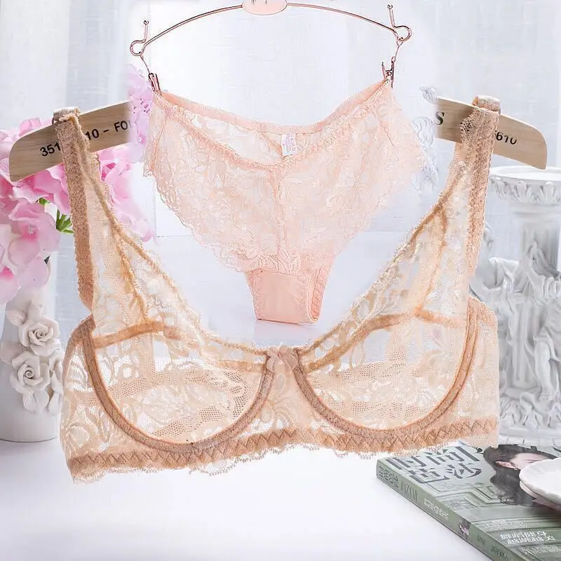 

ultra - thin lace sexy bras ladies bra sets women underwear lace underwear intimate noble young girl brassiere sets