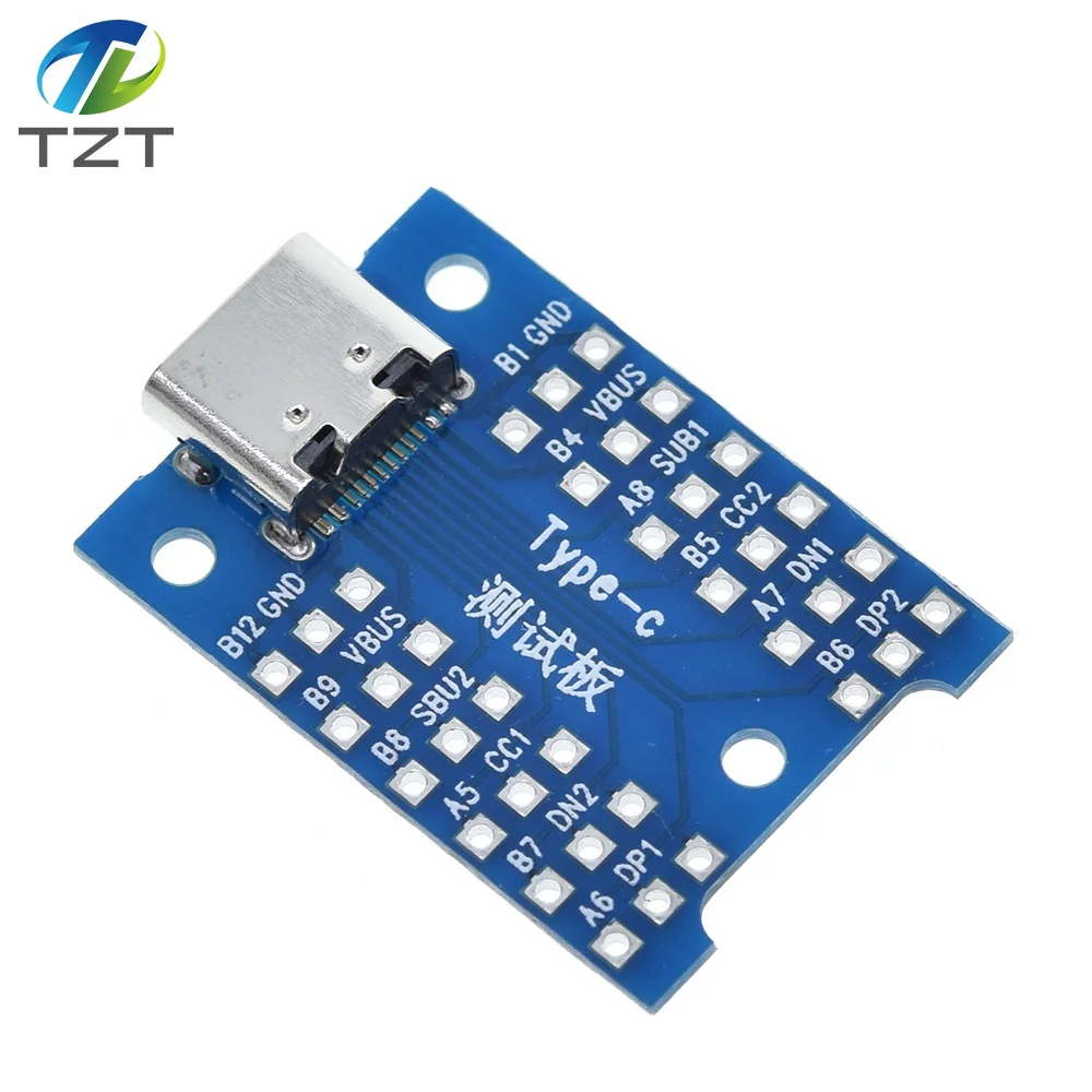 TZT Новый usb-интерфейс usb type-c тестовая зарядная плата сделай сам для ardunio |