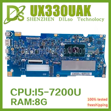 UX330UAK original motherboard is suitable for ASUS UX330UA UX330UAR UX330U U3000U motherboard with I5-7200U 8GB/RAM 100% working