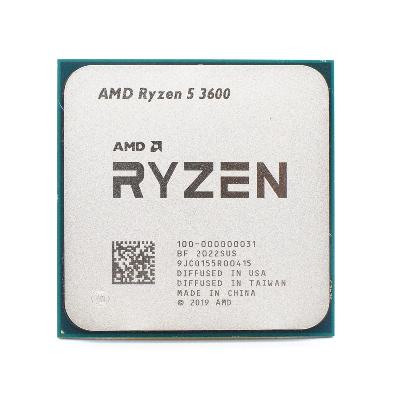 Процессор AMD Ryzen 5 R5 3600 3 6 ГГц шестиядерный двенадцать потоков 7NM 65 Вт L3 = 32M разъем AM4