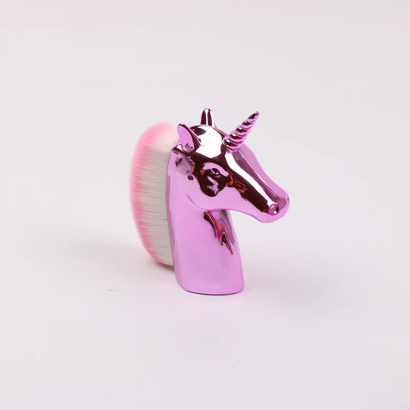 Pink Pink Dihealth кисть Единорог кисти для макияжа синтетические волосы Румяна женщина макияж пудра и кисти для лица косметическое средство основа для макияжа инструменты - Handle Color: Pink Pink