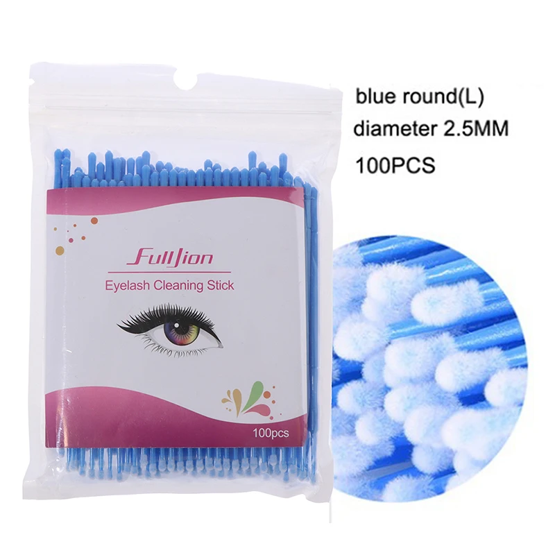 

100PCS Disposable Makeup Cotton Swab Mini Individual Lash Applicators Mascara Brush Eyelash Extension For Maquillaje Makeup