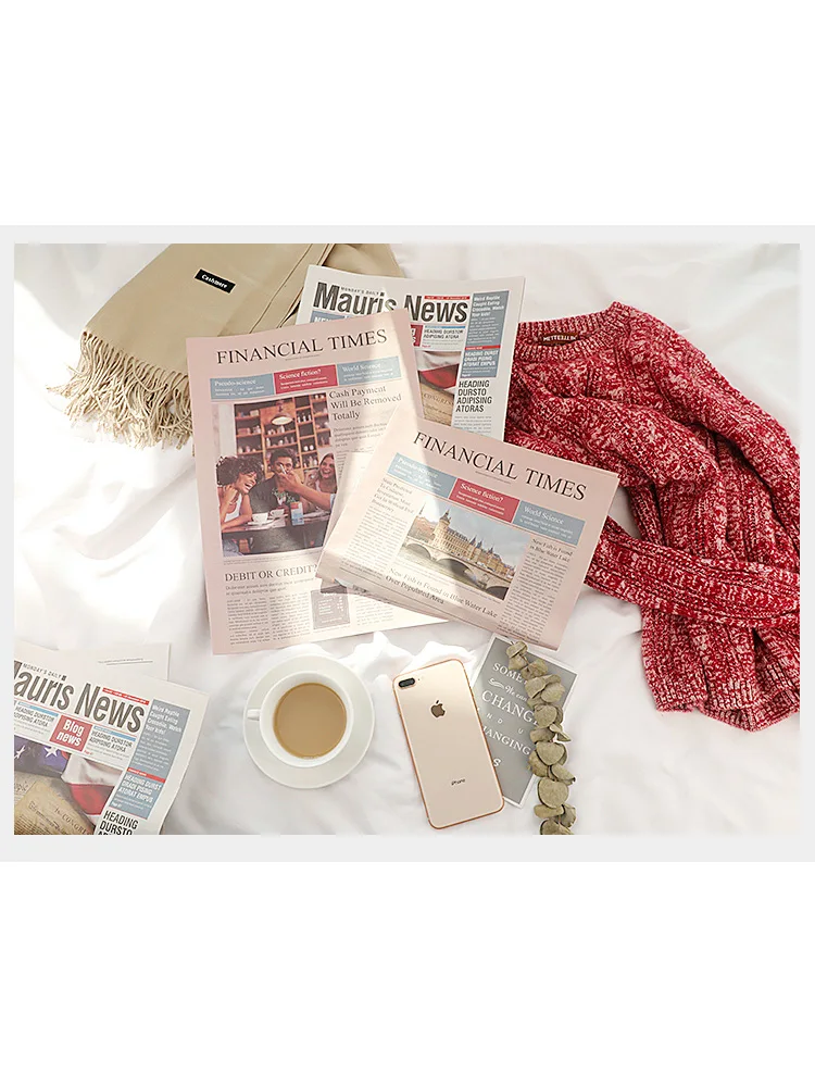 INS-стиль ретро старая английская газета Реквизит фотография фото студийные