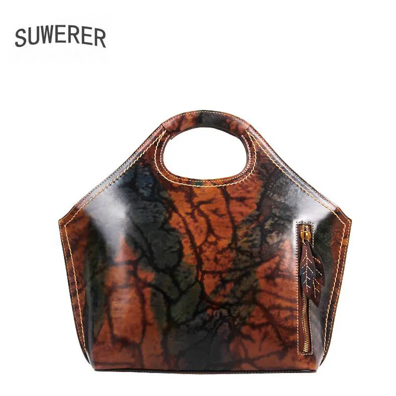 Сумка на плечо SUWERER женская из натуральной воловьей кожи роскошный саквояж