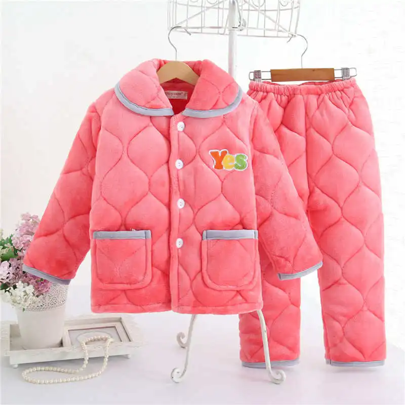 6176 pajama sets Pijama infantil; детская одежда; зимние пижамные комплекты; утепленная Пижама; комплект; детские пижамы; детская фланелевая одежда для сна; пижамы для младенцев - Цвет: 6176 pajama sets