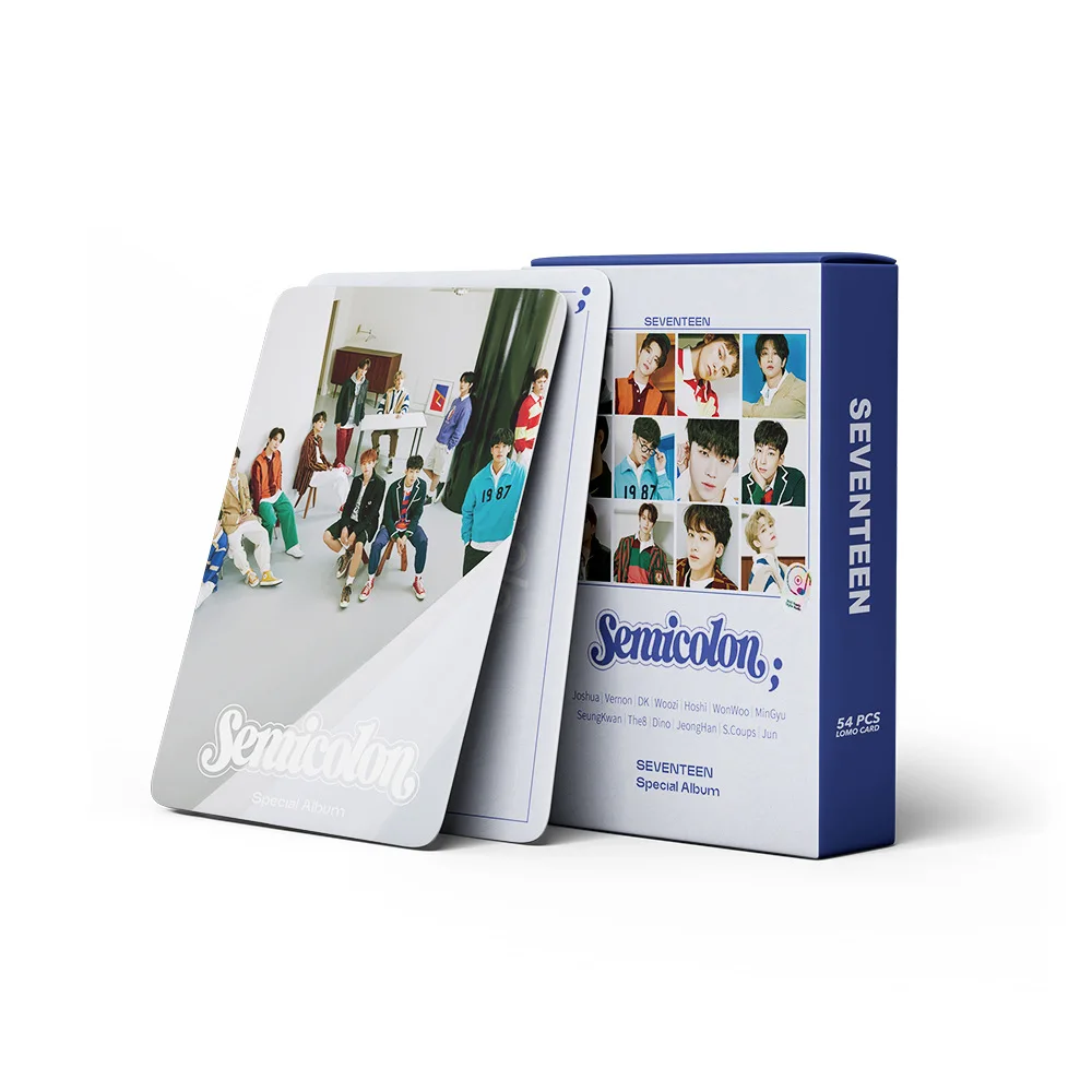 54 шт./компл. Kpop Seventeen Photocard HD фотоальбом SEMICOLON постер почтовые открытки K-pop SEVENTEEN