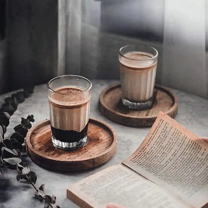 

Coffee Cup Vintage Vertical Stripes Water Heat Resistant Glass Ins Internet Celebrity Latte Cup 200ML drinking glasses glass cup