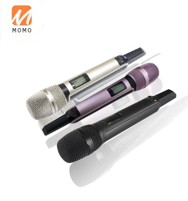 구매 광저우 전문 무선 보컬 마이크 세트 2 UHF 동적 핸드 헬드 무선 마이크