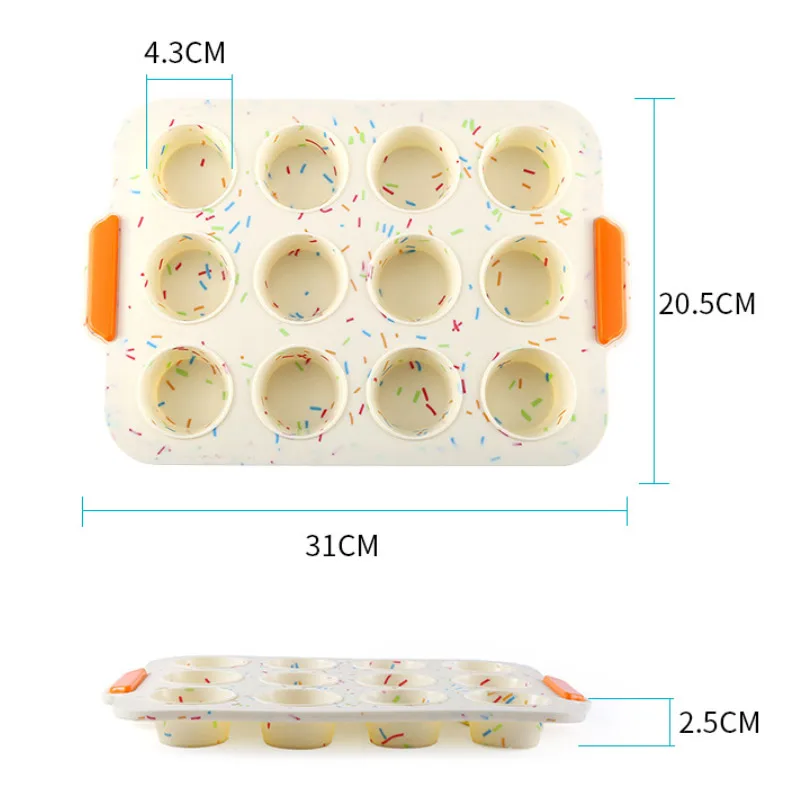 Силиконовые бумажный стаканчик торт 12 кубок сдобы по Кухня формы для выпечки