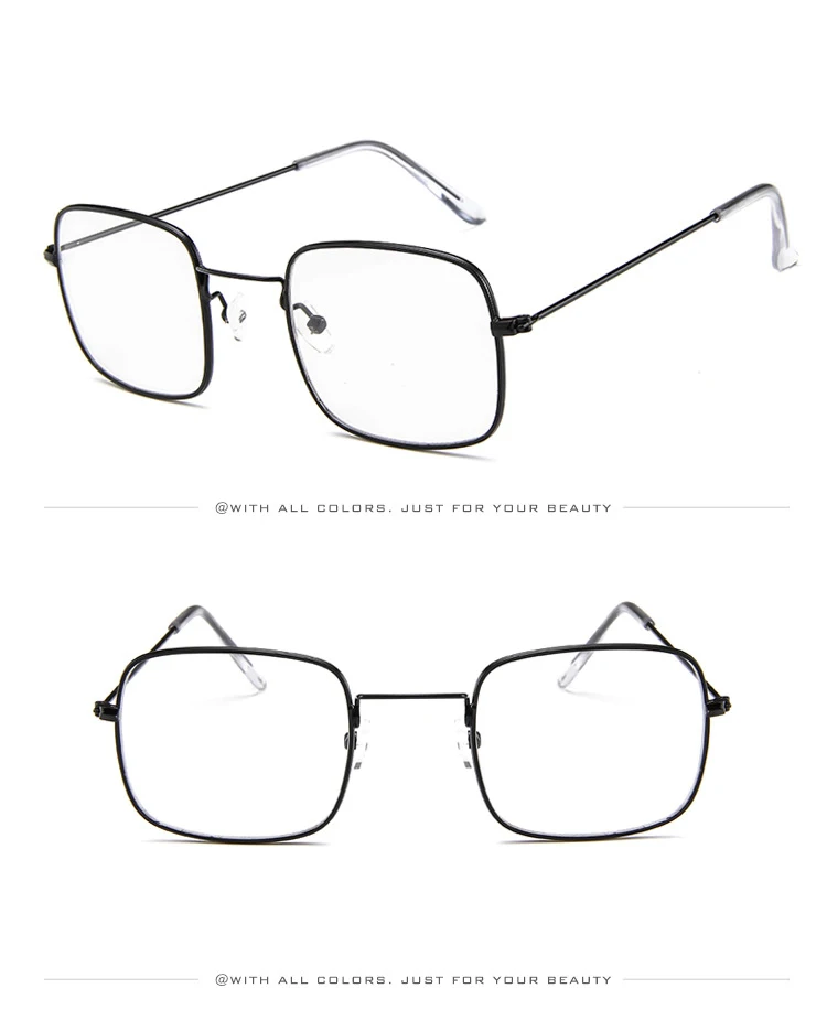 Солнцезащитные очки многоцветный красный золотой свет квадратная оправа Ретро