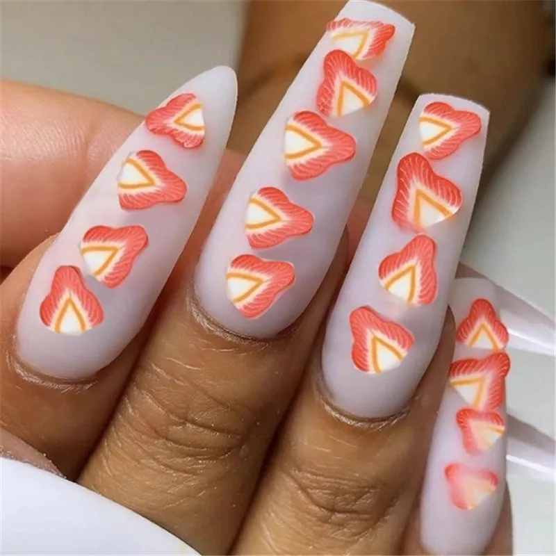 12Box/Set Mixed Fruits Flowers Heart Xmas Shape Nail Art Decoration Nail DIY Crafts 3D Jewelry for Nail Polish Tools