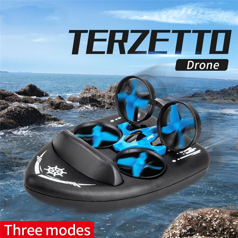 JJRC H36F 2 4G мини Радиоуправляемый Дрон Квадрокоптер/автомобиль/лодка на воздушной