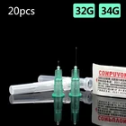 20 шт., прозрачный шприц для пирсинга, 3234 г