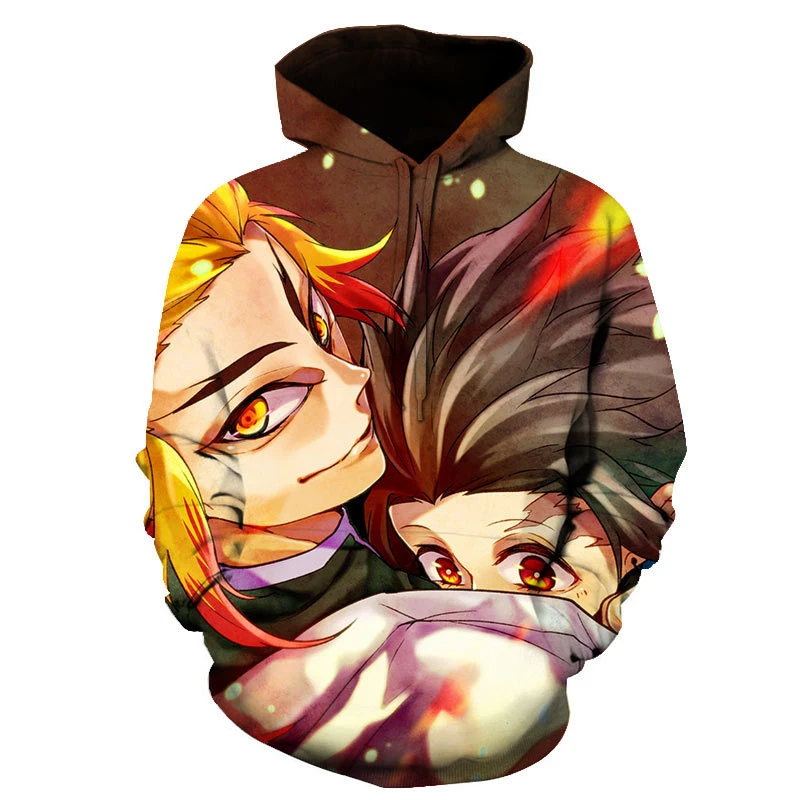 COSGOGO аниме косплей Rengoku Kyoujurou толстовка с капюшоном для мужчин и женщин