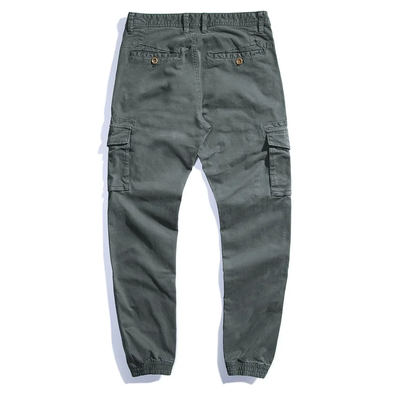 

2020 Spring summer Mens Cargo Pants Elastic Multiple Pocket Male Trousers Outdoor Fashion casual Men pants