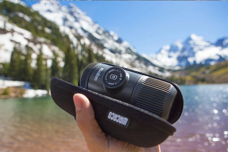 Новое второе поколение WACACO nanopresso порошок ручной портативный Эспрессо машина поставляется с защитной крышкой