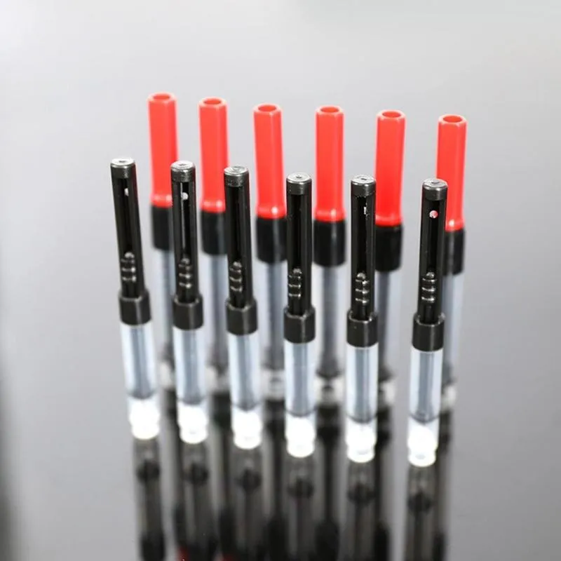 

1 шт. перьевая ручка со сменными чернилами конвертер картриджи-насосы черный и красный цвета чернил Refill конвертер