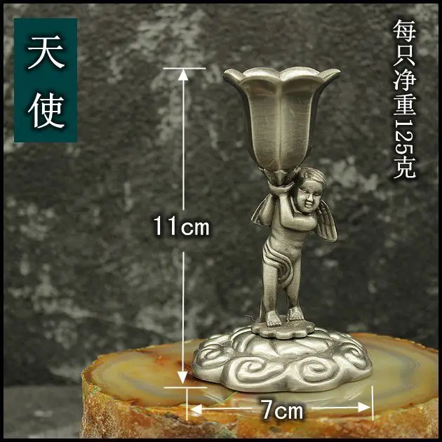 

Wedding Candlesticks European Retro Small Ornaments Creative Alloy Candle Holders Decoracion Hogar Table Decoration ED50ZT